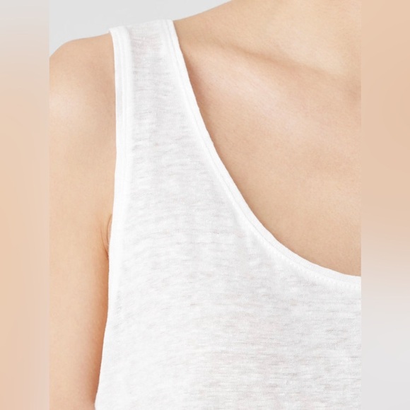 Eileen Fisher Organic Linen Jersey Tank in White Size 3X. - Picture 8 of 9